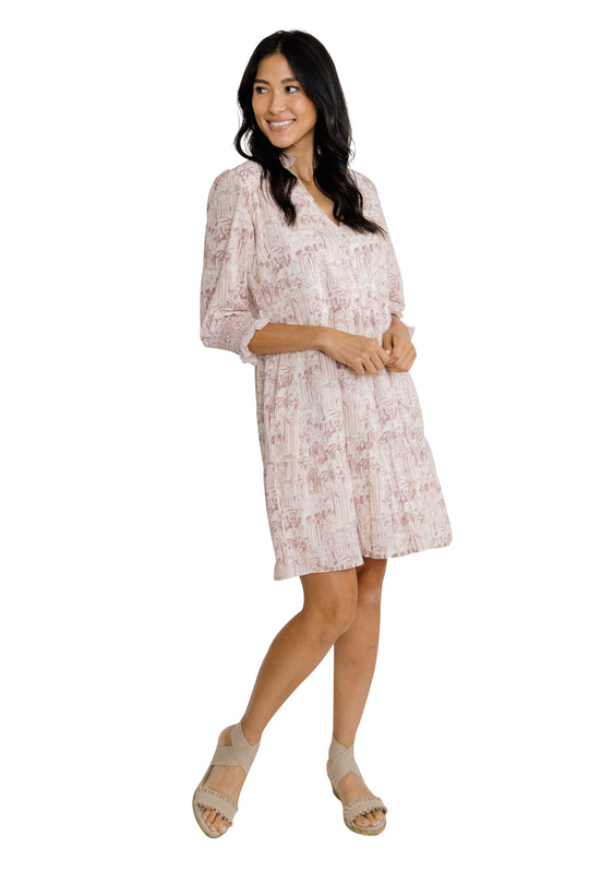 Alexis Tiered Dress - Multicolor Prints