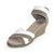 Cannon Two-Tone white sandal wedges - Charleston Shoe Company | White/Tan