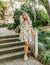 | Aqua Linen Stripe