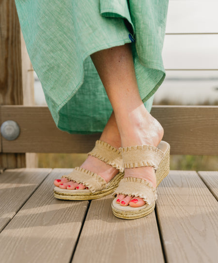 Dorset Espadrille Wedge Sandal | Ruffle Strap Wedges for Women Dorset Espadrille Wedge Sandal | Ruffle Strap Wedges for Women