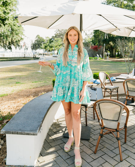 Green Toile Dress Green Toile Dress