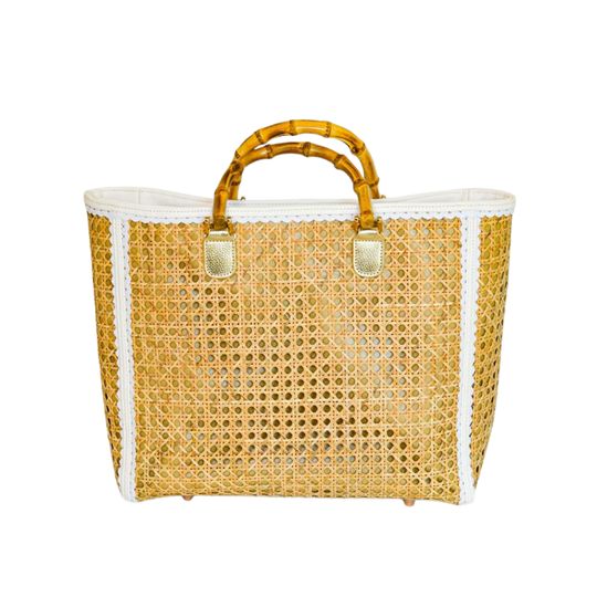 Large Rattan Tote