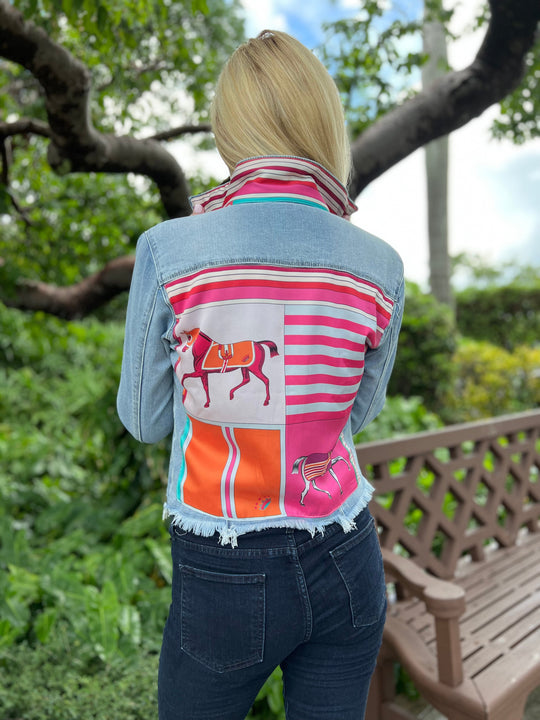 The Light Denim Jacket / Pink Horse