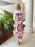 The White Denim Jacket / Blush Bit