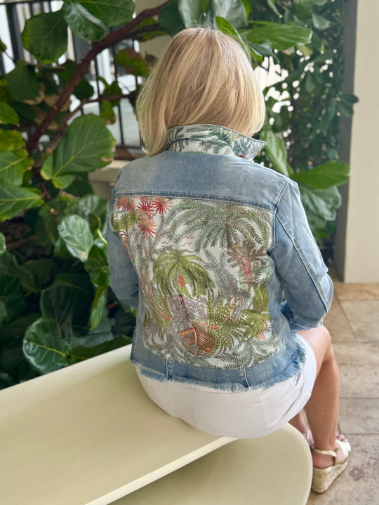 The Light Denim Jacket / Tropical Capri