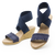 | Navy Linen Ruffle