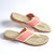 | Pink Linen Stripe