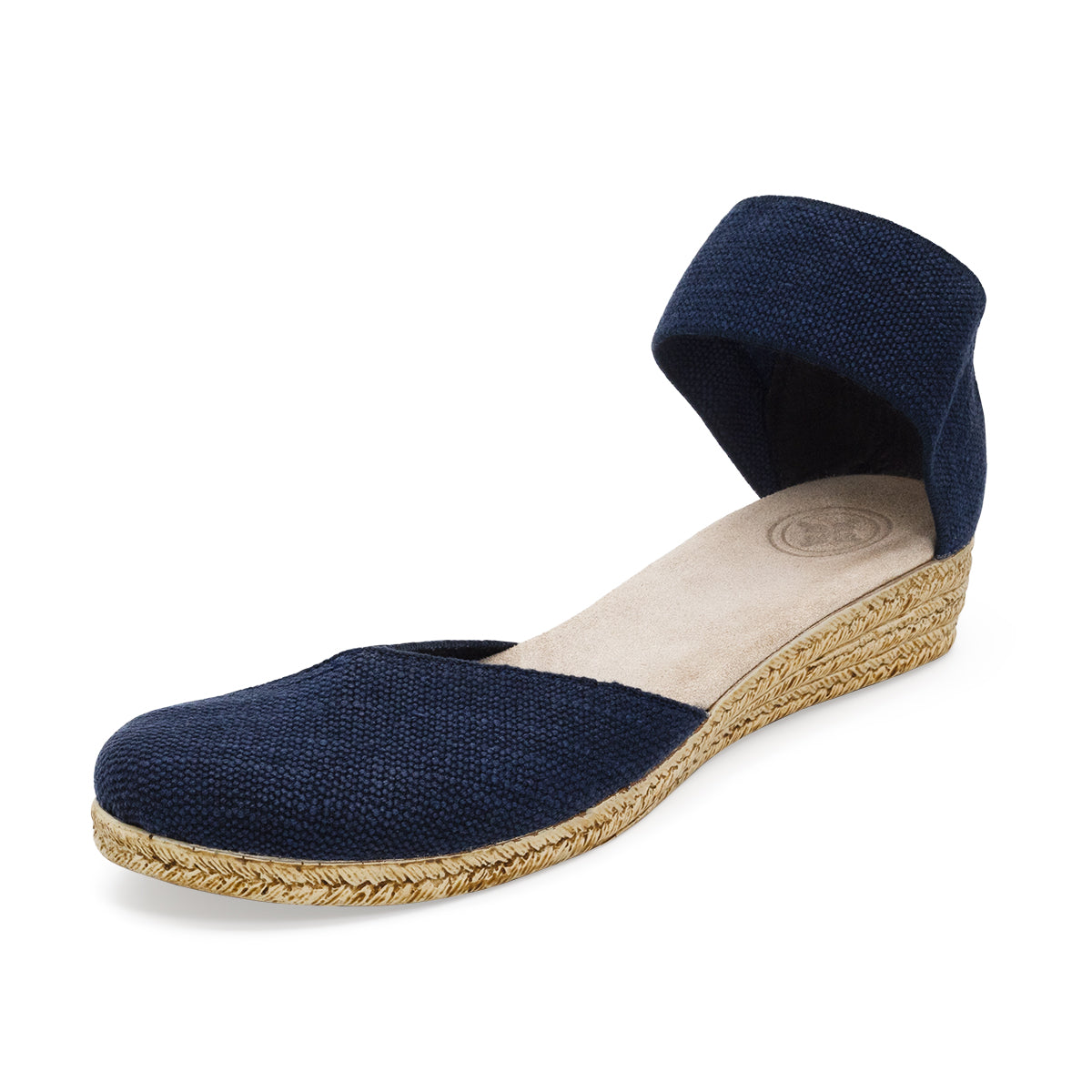 Chloe - Low Espadrille Wedges Closed Toe with Ankle Strap