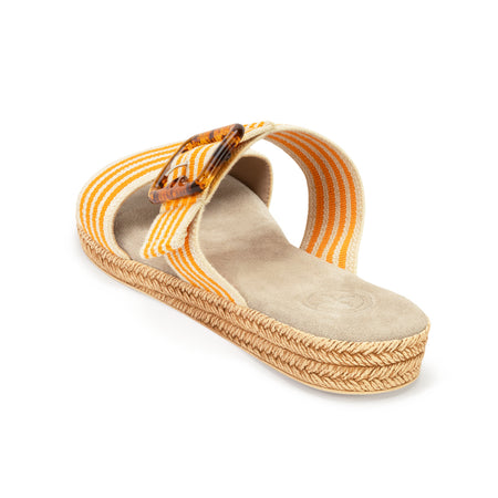 | Orange Linen Stripe