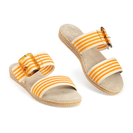 | Orange Linen Stripe