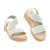 | Aqua Linen Stripe