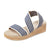 | Navy Linen Stripe
