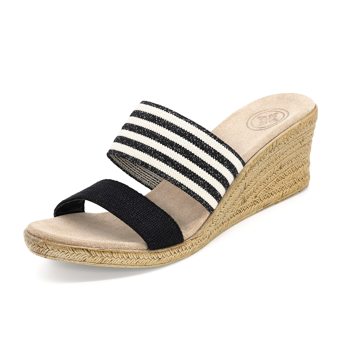 Slip On Espadrille Wedge Sandals - Backless Cooper Wedges