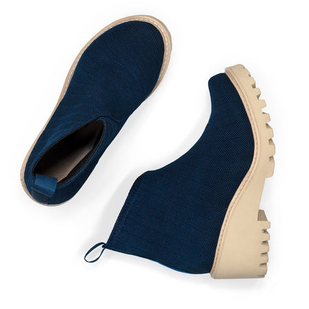 | Navy Herringbone