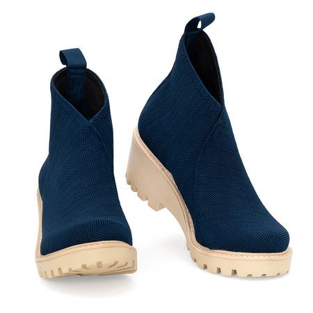 | Navy Herringbone