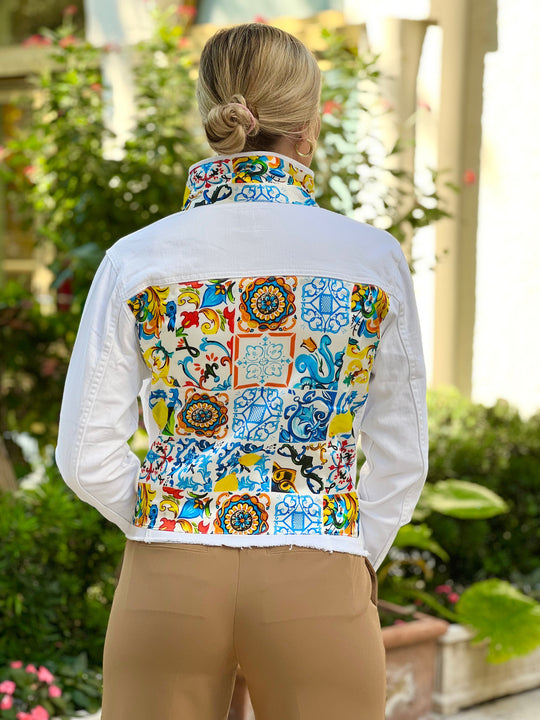 The White Denim Jacket / Love Lemons