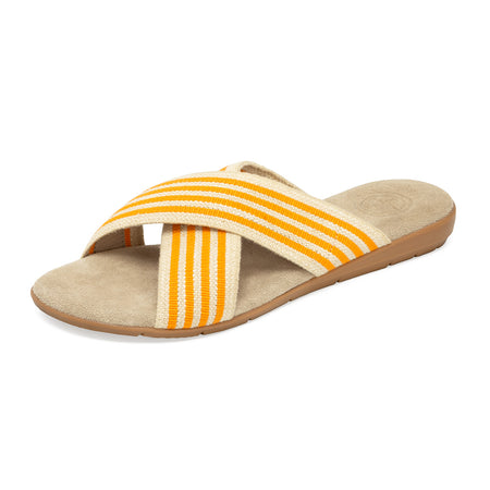 | Orange Linen Stripe