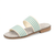 | Aqua Linen Stripe