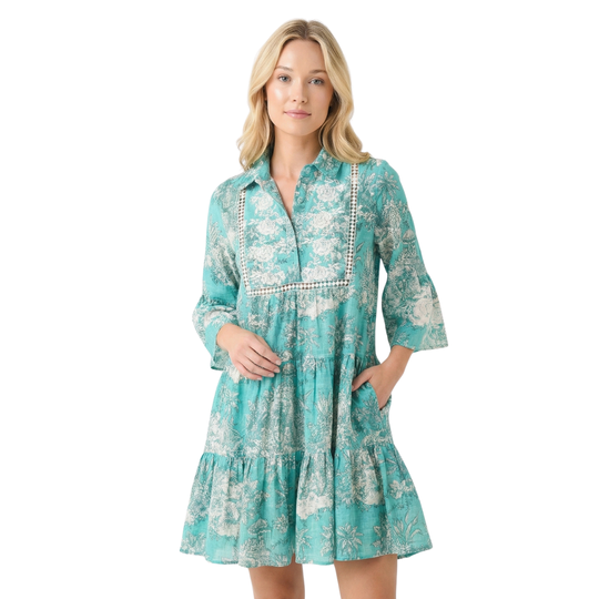 Green Toile Dress