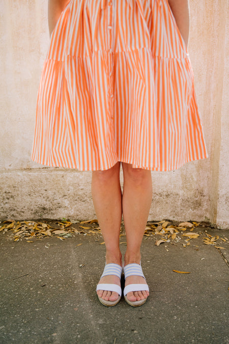 | White Linen/Celestial Stripe