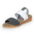 Collins, comfort wedge sandals - Charleston Shoe Company | Gray/White/Silver