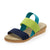Collins, zappos sandals, tom wedges sandals - Charleston Shoe Company | Navy/Lime/Turquoise