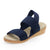 Collins, comfortable sandal wedges, navy sandals - Charleston Shoe Company | Navy