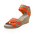 Cannon Two-Tone, wedges shoes, sandals shoes - Charleston Shoe Company | Orange/Tan