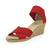 Cannon Solid - red sandal - cork sandals wedge - Charleston Shoe Company | Red Croc