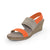 Cooper, orange wedges sandals - Charleston Shoe Company | Orange/Linen