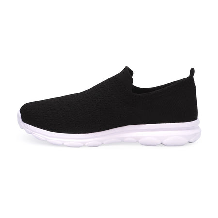 Women's Slip on Walking Shoes - Laceless Knit Sneakers